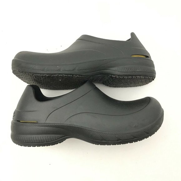 Tredsafe Unisex Black Rubber Non Slip Shoes W7 M6 - Picture 3 of 7